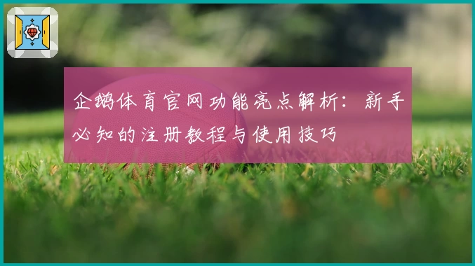 企鹅体育官网功能亮点解析：新手必知的注册教程与使用技巧